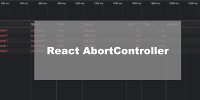 AbortController in React, cancel in function call